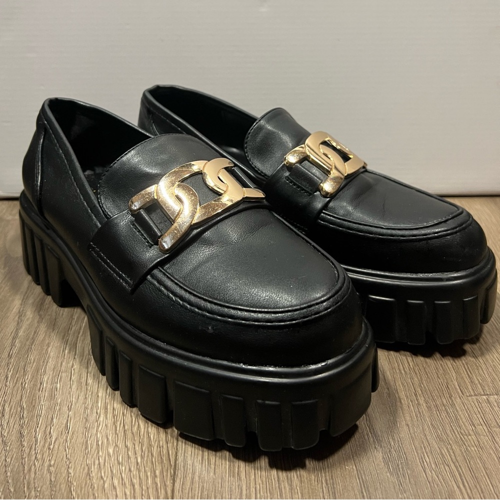 Azalea Wang "Camden" slip on Creeper Style Loafers